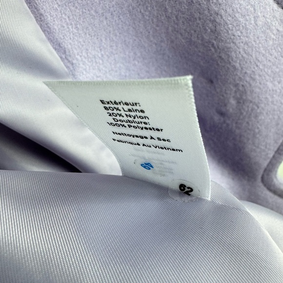 Talbots Petites Size 2P Blazer Jacket Wool Blend Scalloped Front Purple - Picture 8 of 8